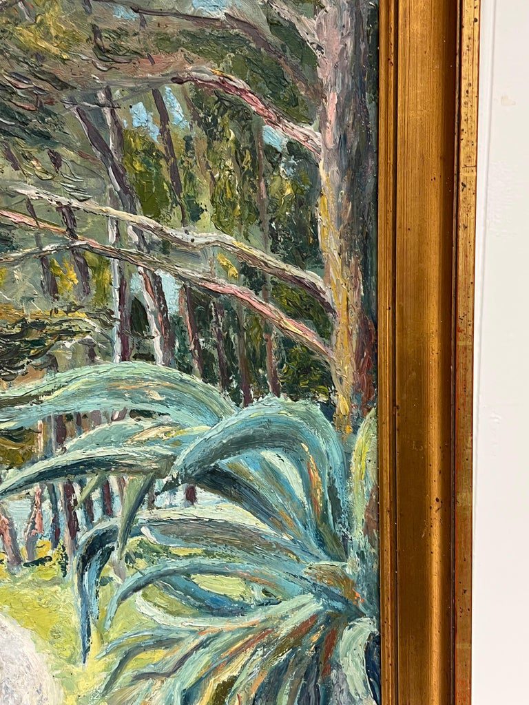 Mid 20th Century French Post-Impressionist Landscape Pine Trees Coastal Path - Image 12