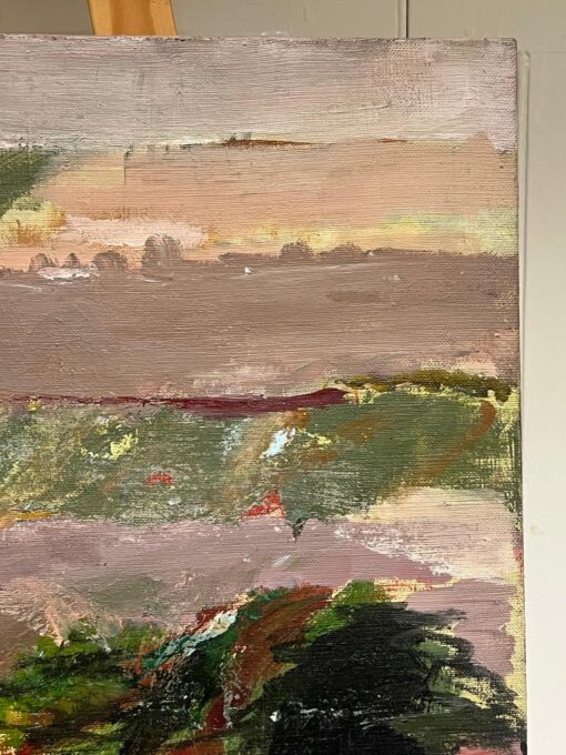 Large French 20th Century Abstract Expression Oil Painting on Canvas - Image 4