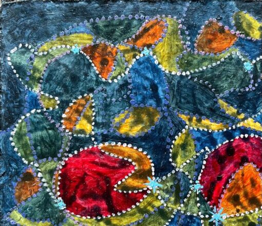 1960's British Surrealist Oil Painting - Hidden Currents Abstract - Image 2