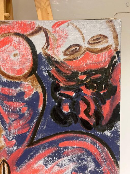 French 20th Century Abstract Nude Portrait of Lady Picasso Style Work & Period - Image 3