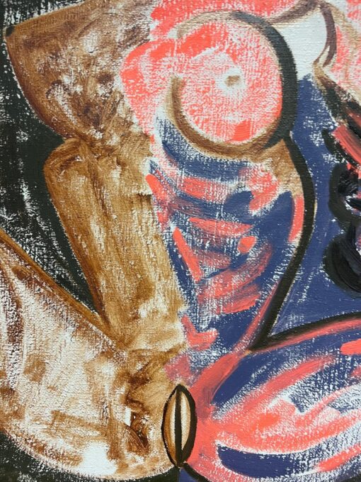 French 20th Century Abstract Nude Portrait of Lady Picasso Style Work & Period - Image 4