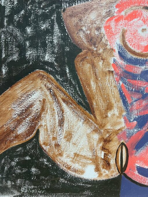French 20th Century Abstract Nude Portrait of Lady Picasso Style Work & Period - Image 6