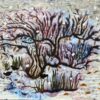 1960's British Surrealist Oil Painting - Winter Tree in Bloom