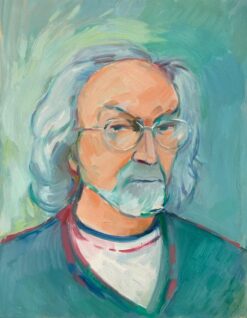 Portrait of a Gentleman with Glasses - Contemporary Oil Painting
