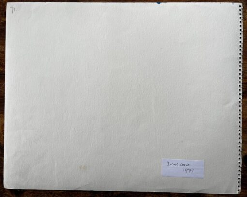 Dramatic Dorset Coast Cliff Landscape Watercolour by John Steane 1971 - Image 9