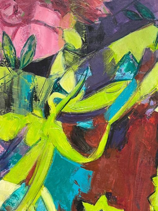 Huge Contemporary French Expressionist Abstract Modernist Still Life Painting - Image 5