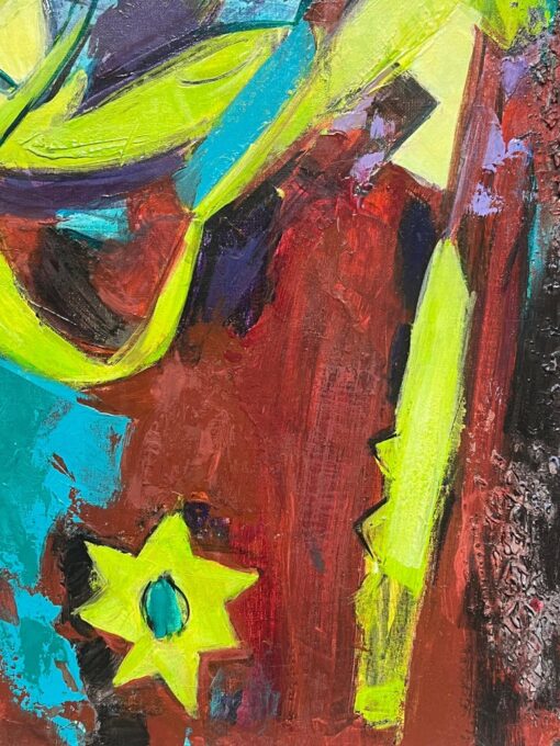 Huge Contemporary French Expressionist Abstract Modernist Still Life Painting - Image 6