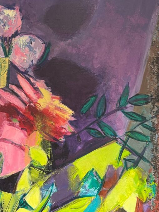 Huge Contemporary French Expressionist Abstract Modernist Still Life Painting - Image 9