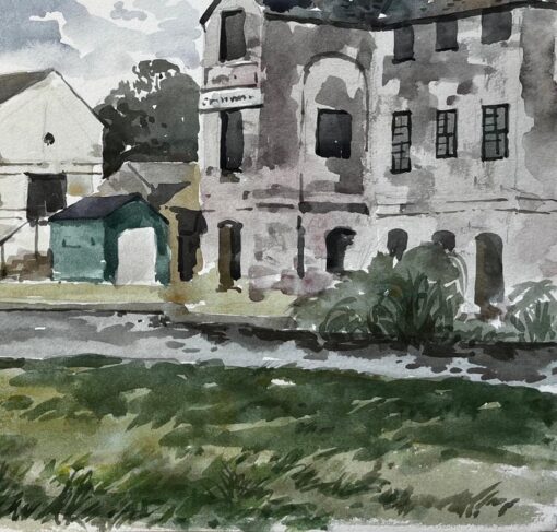 Historic Canal Warehouses and Reflections in Bude Canal in Cornwall 1978 - Image 5