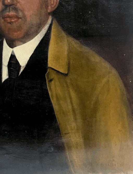 19th Century French Signed Oil Painting Portrait of Distinguished Gentleman - Image 4