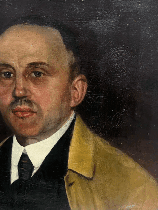 19th Century French Signed Oil Painting Portrait of Distinguished Gentleman - Image 6