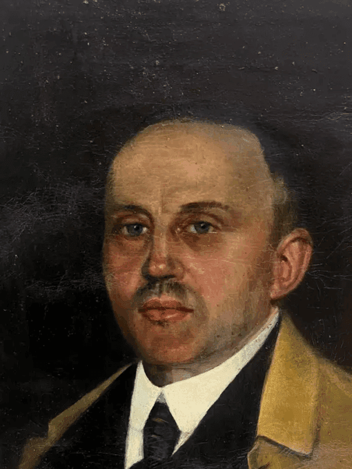 19th Century French Signed Oil Painting Portrait of Distinguished Gentleman - Image 7