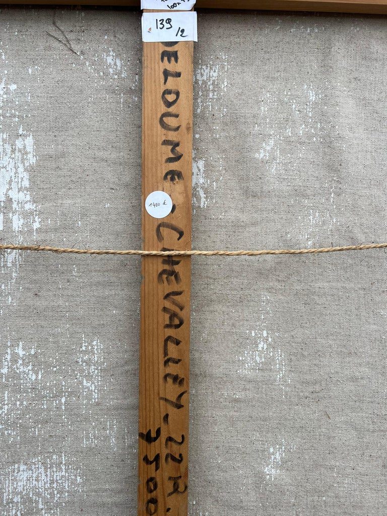 French 20th Century Abstract Expressionism Painting with Bold Pink and Orange - Image 10