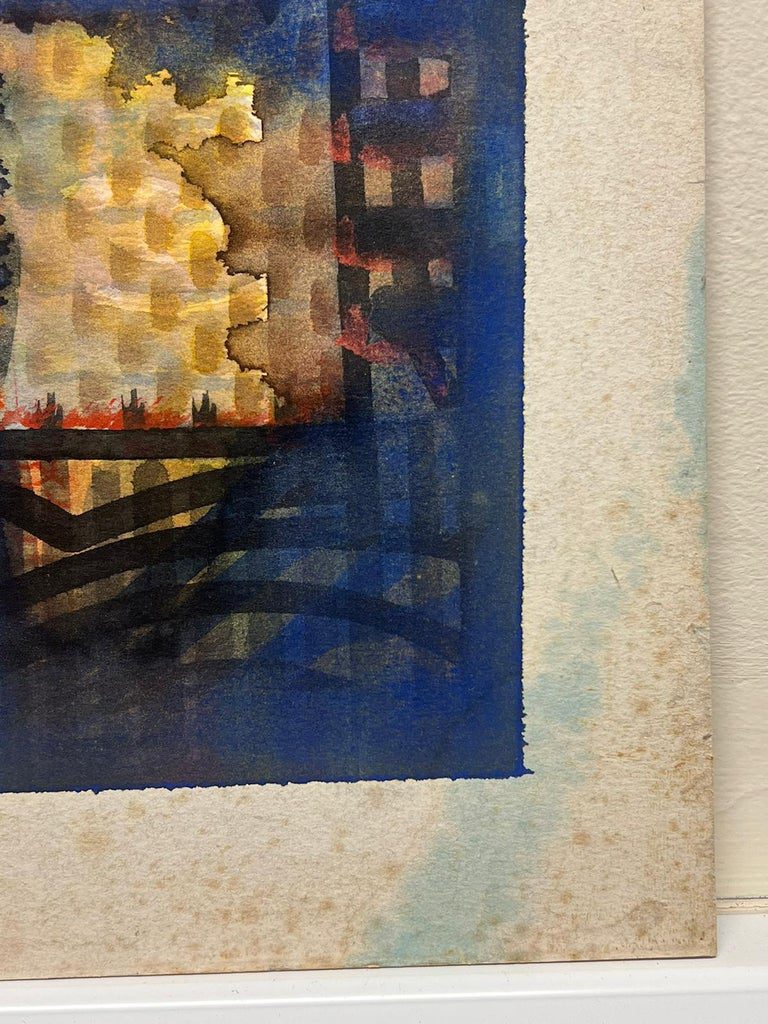 French Expressionist Abstract Original Painting Artists Studio Provenance - Image 4