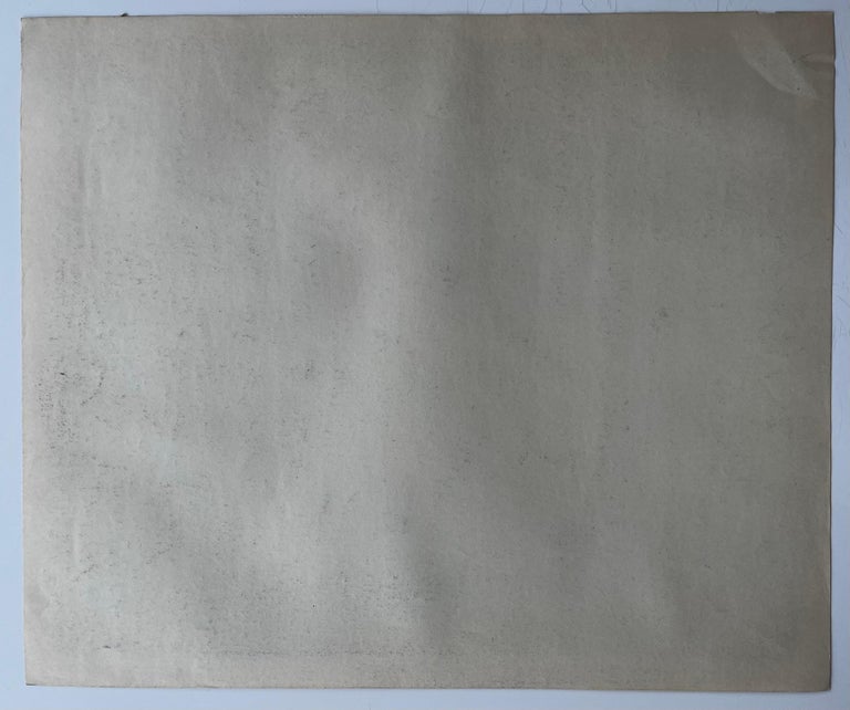 French Spring Path with Shed Vineyard and Bare Tree Pastel Landscape Drawing - Image 8