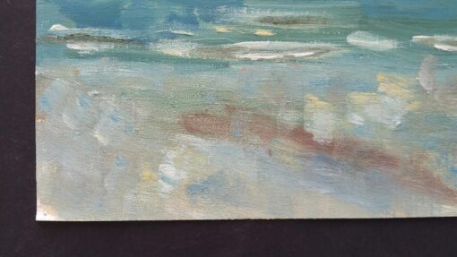 20th Century French Oil Painting A Storm Over the Sea - Image 6