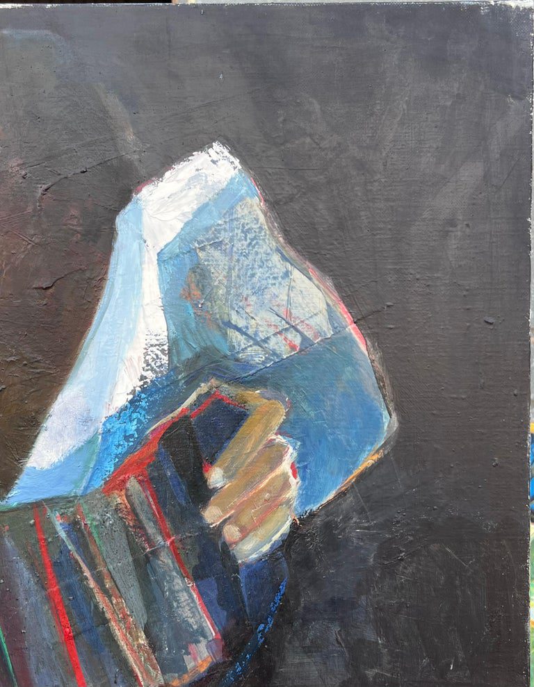 Huge French Contemporary Modernist Abstract Oil Painting Shapes and Forms - Image 5