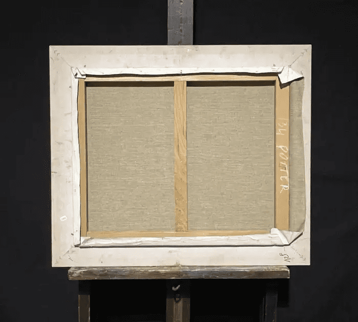 Large French Modernist Cubist Signed Oil - Jockeys on Horseback Parading - Image 5