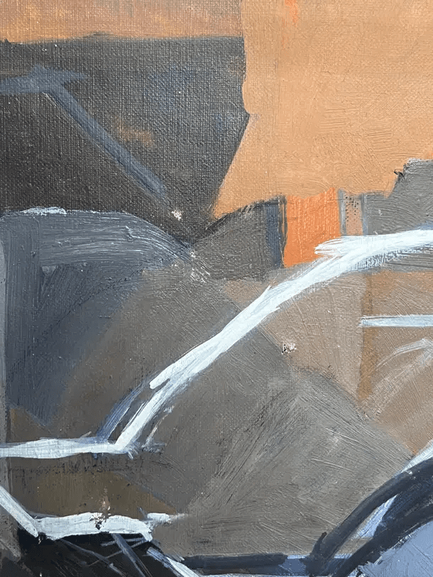 Fine 20th Century French Cubist Oil Painting Figurative Modernist - Image 9