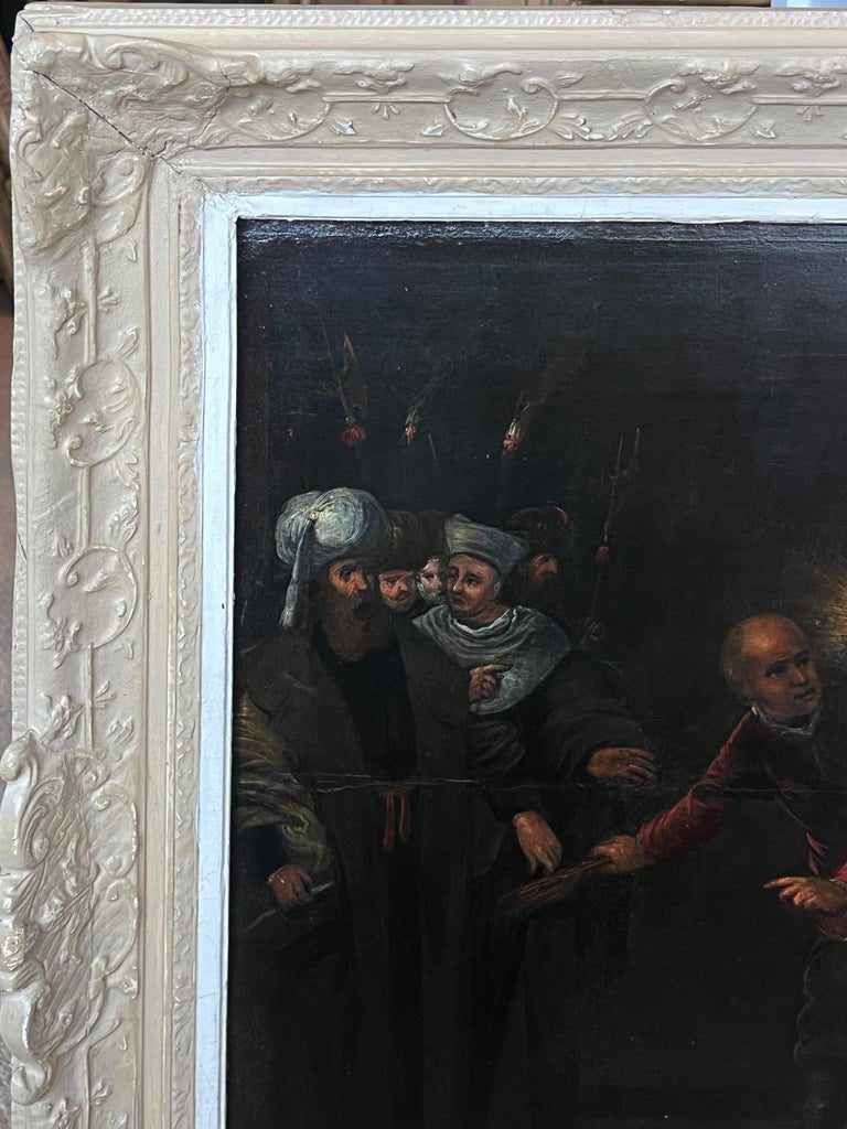 17th Century Flemish Baroque Old Master Oil on Panel Flagellation of Christ - Image 6