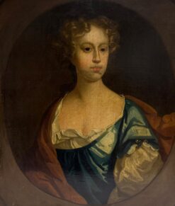 Fine 17th Century English Old Master Oil Painting Portrait Aristocratic Lady