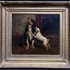 The Young Puppy, 19th Century Oil on Canvas, Signed, Framed Artwork