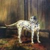 Dalmatian Dog Oil Painting, Signed 1896, Framed, British Antique
