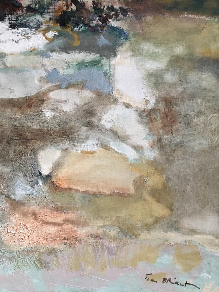 French Abstract Oil Painting Neutral Tones Jean Briant - Image 7