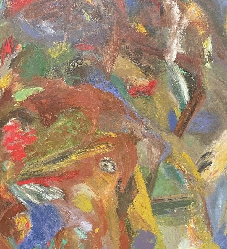 Isaiah Gerard Calleja 1980s British Abstract Expressionist Oil Painting - Image 3