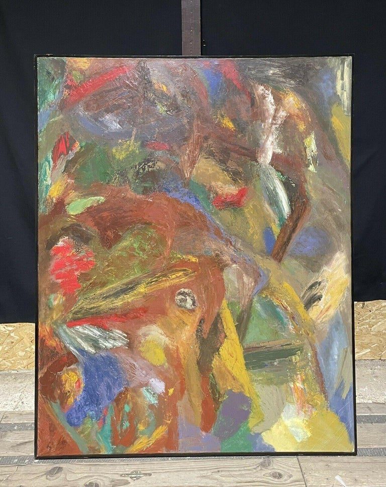Isaiah Gerard Calleja 1980s British Abstract Expressionist Oil Painting
