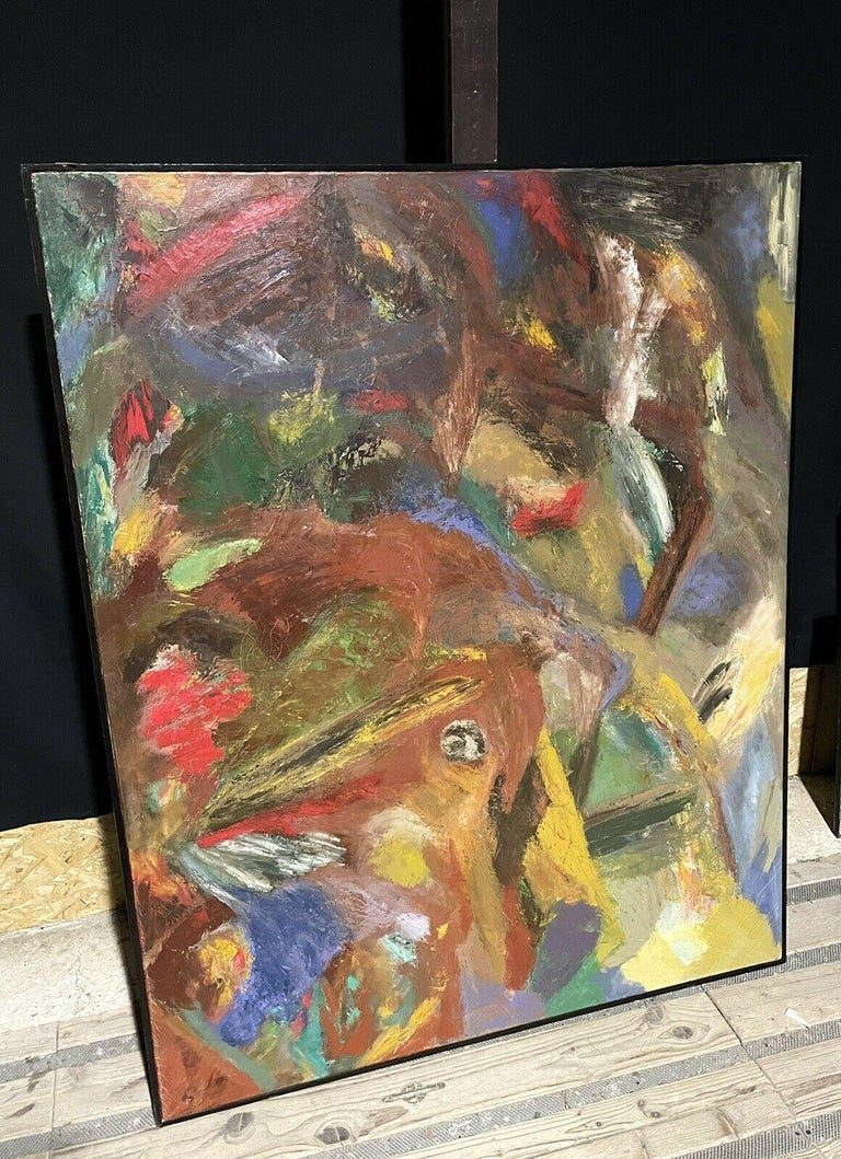 Isaiah Gerard Calleja 1980s British Abstract Expressionist Oil Painting - Image 2