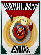 Vintage French Advertising Poster Design Martini and Rossi Bitter Cocktail - Image 2