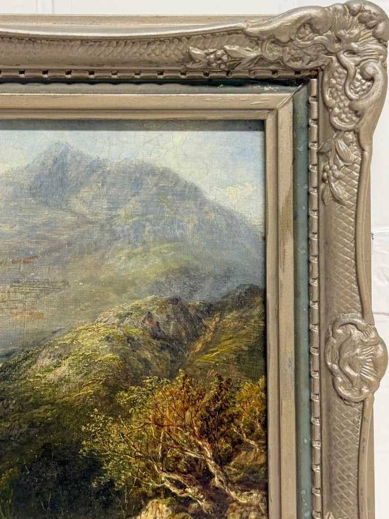 Moel Siabod North Wales Landscape with Figures and Animals on a Mountain Trail - Image 4
