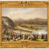 Very Rare & Important Scottish Historical Oil Painting Royal Review Edinburgh