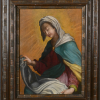 18th Century Spanish Old Master Oil Painting of the Madonna Virgin Mary